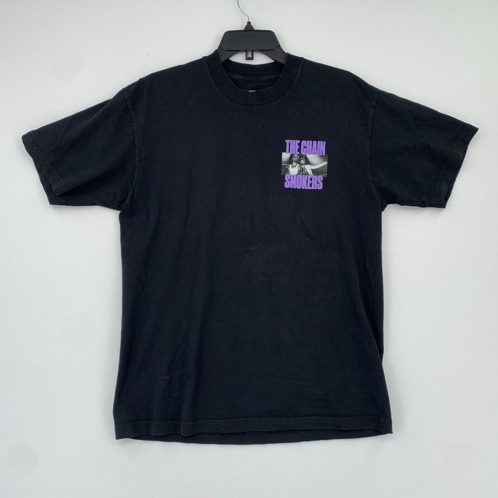 The Chain Smokers Tour T-Shirt Strange How We're Strangers Black M Grunge‎ Band